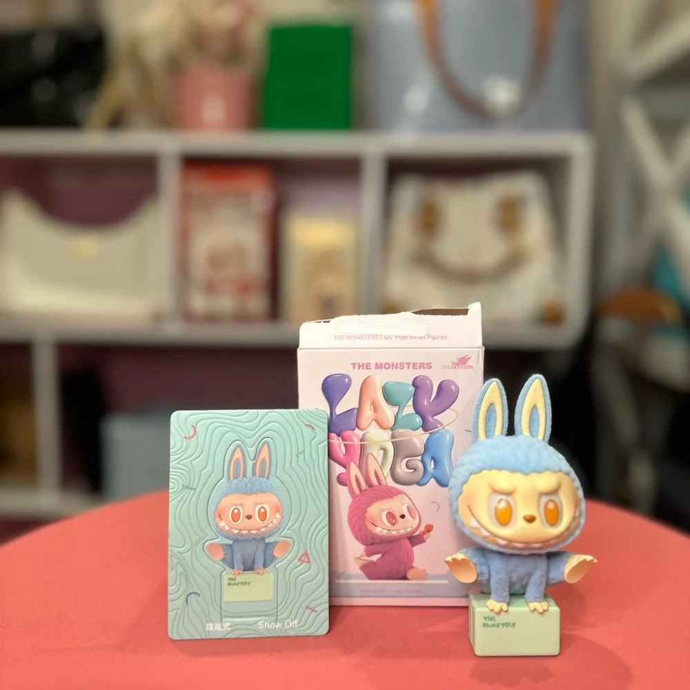Pop Mart THE MONSTERS Labubu Lazy Yoga Series Show Off Figure